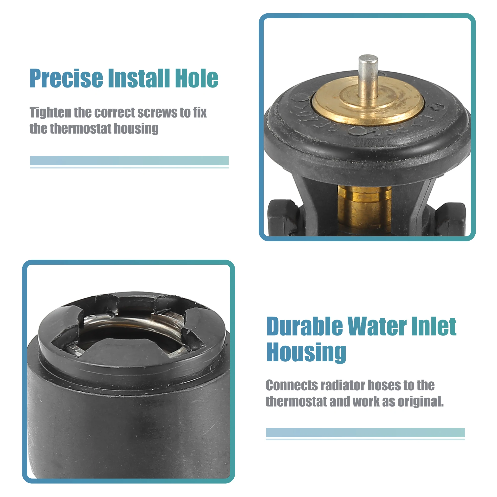 مجموعة منظم حرارة سائل تبريد السيارة X Autohaux ، 032121110B لفولكس فاجن ، فينتو ، خنفساء ، لوبو ، بولو ، علبة ، جولف ، بورا ، فوكس ،- #4