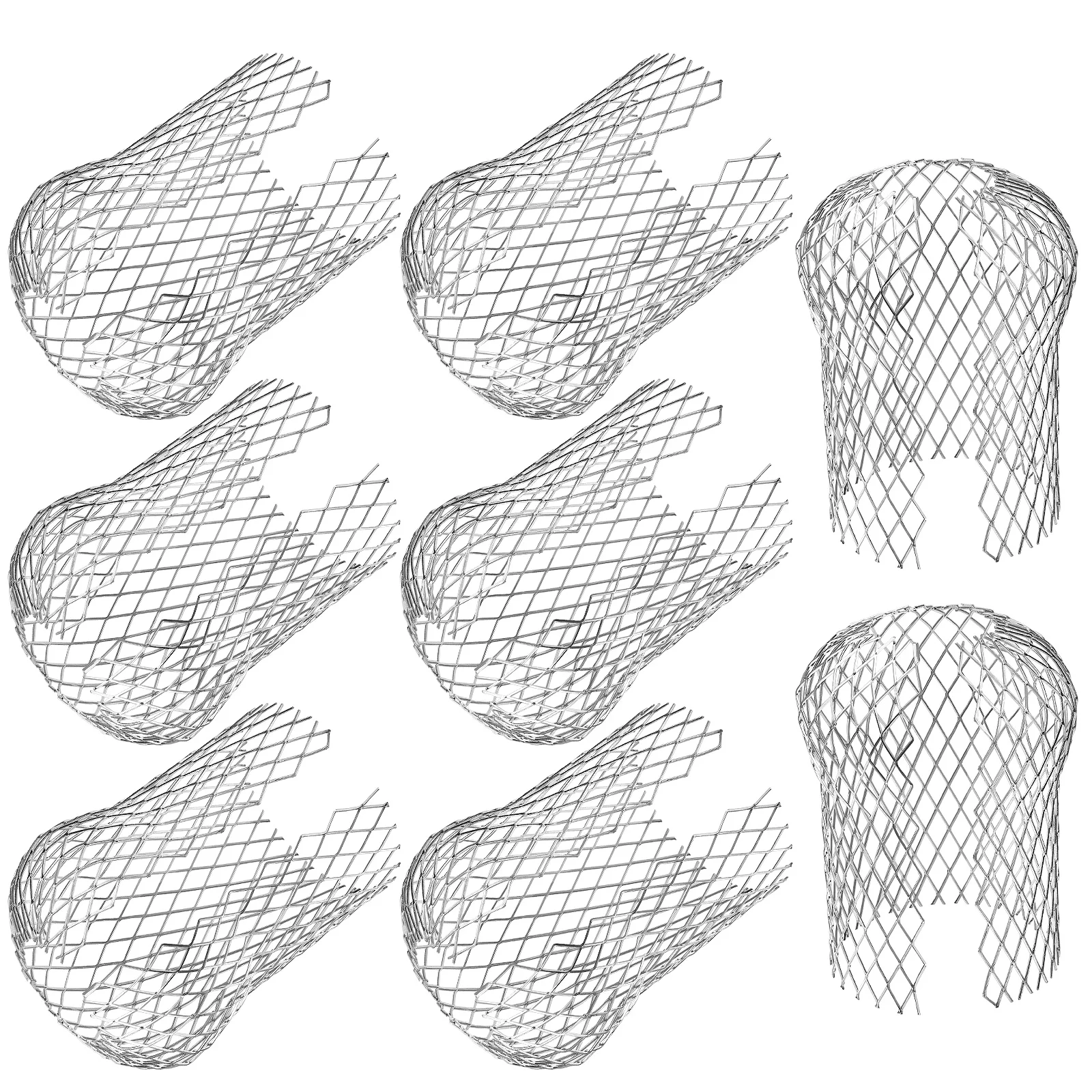 

8 шт. защита желоба, алюминиевый фильтр для водосточной трубы для дома, защита от дренажа, блок для мусора в виде листьев, бассейн, пруд, фонтанная сетка