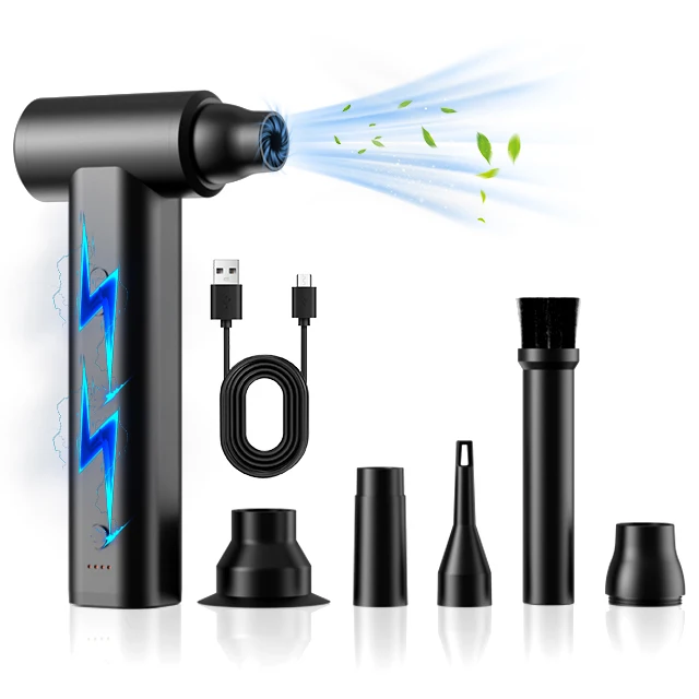 

Многофункциональный беспроводной пылесос 125000 об/мин, портативный портативный мини-вентилятор Violence, автомобильный воздуходувка, инструмент для очистки