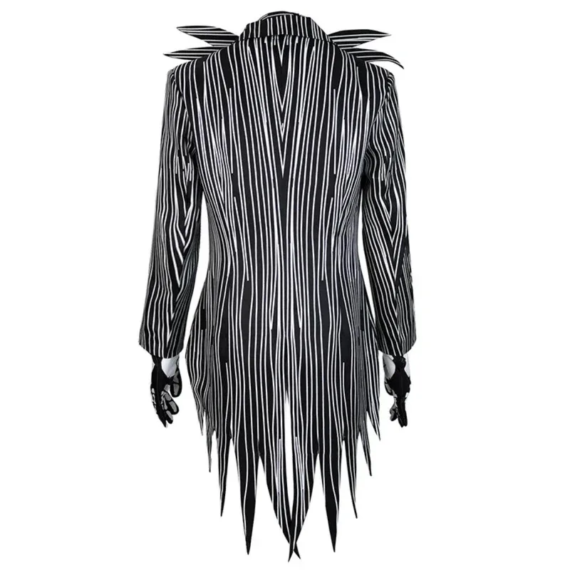 2026 Movie Nightmare Jack Cosplay Costume Christmas Horror Skelling Stripe Uniform Outfit Skeleton Halloween Carnival Party view 6