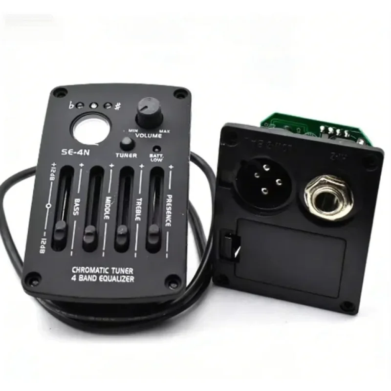 SE-4N 4-полосный эквалайзер для классической гитары с тюнером и интерфейсом прямые поставки завода