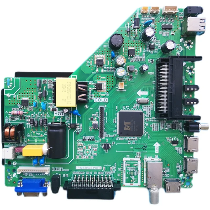 tp.ms3663s.pb818 LCD LED TV three-in-one power board main board Backlight voltage 34--44v 550ma 1366x768