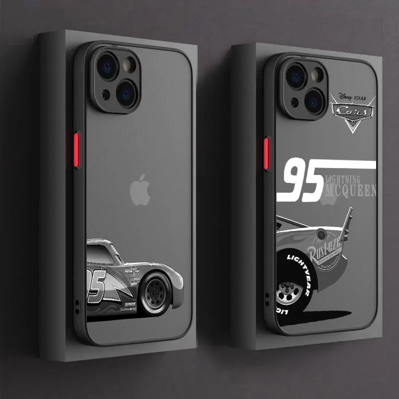 

Disney Lightning McQueen Cartoon Phone Case For iPhone 17 16 15 Pro Max Case 14 13 12 11 Pro Max 16e 17e Air XS X 7 8 Plus Cover