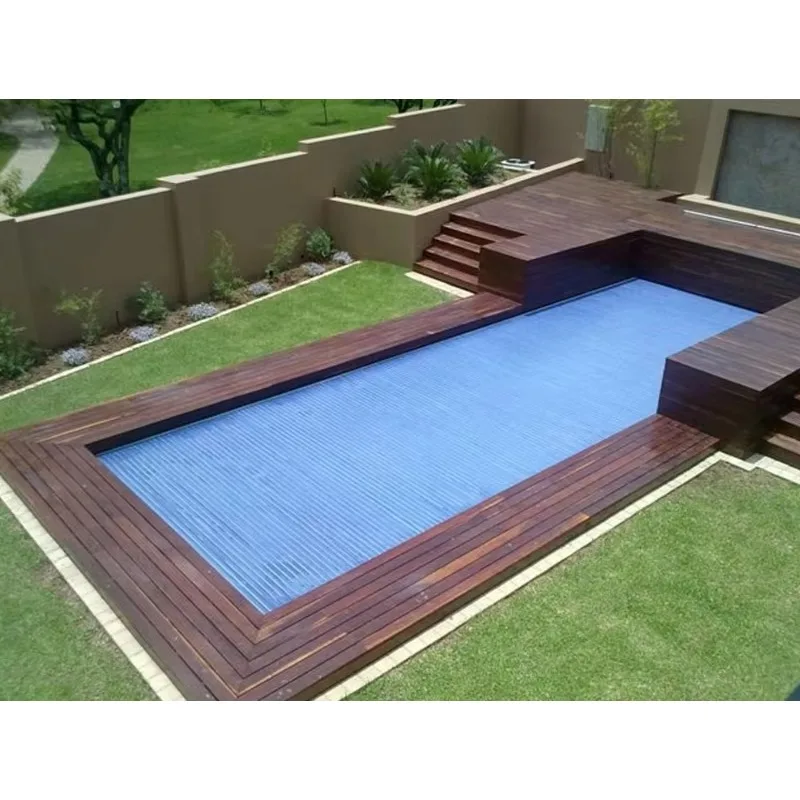 White Safety Above Ground Swimming Pool Standard Winter Covers Retractable Subject to Pool Shape