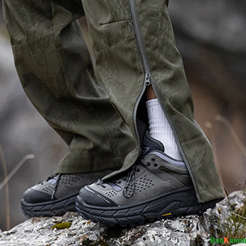 Outdoor Pants Water Resistant Windproof Breathable Cycling Adventure From Men Climbing Sports Softshell Pants with Side Zippers