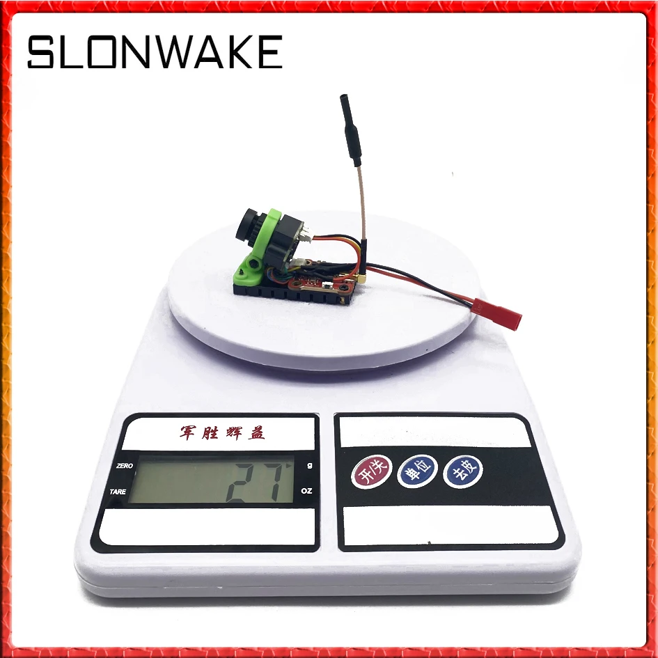 SLONWAKE Atualizado 5.8GHz 48CH 600mW câmera transmissor FPV ajustável com sistema CMOS 1000TVL FPV para RC FPV Racing Drone