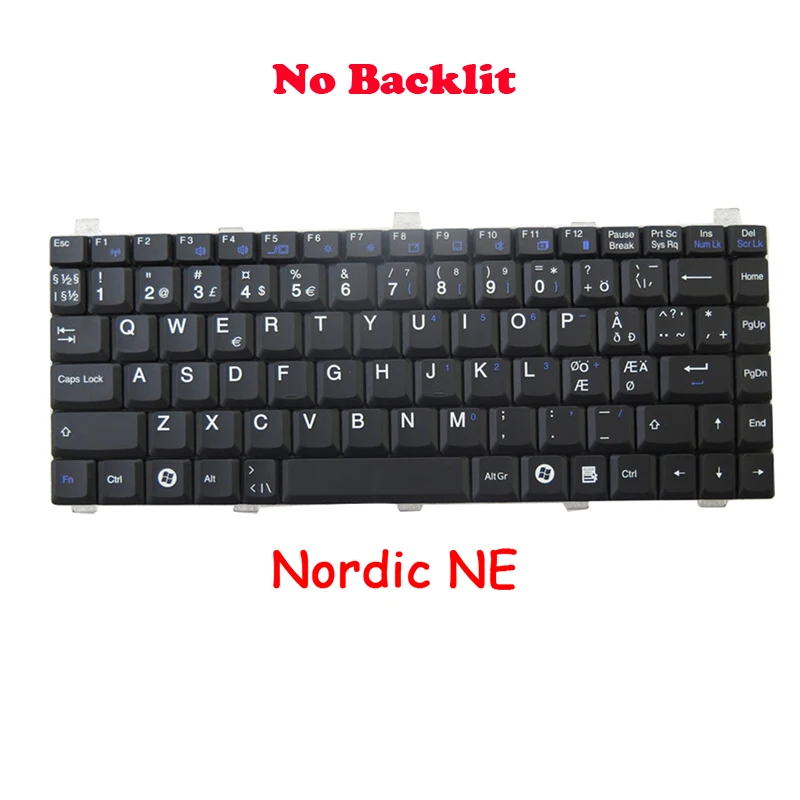 YD No Backlit US SP RU NE Keyboard For Getac V200 V200X V110 V200-X Italy Nordic NE Russian Spanish English US New
