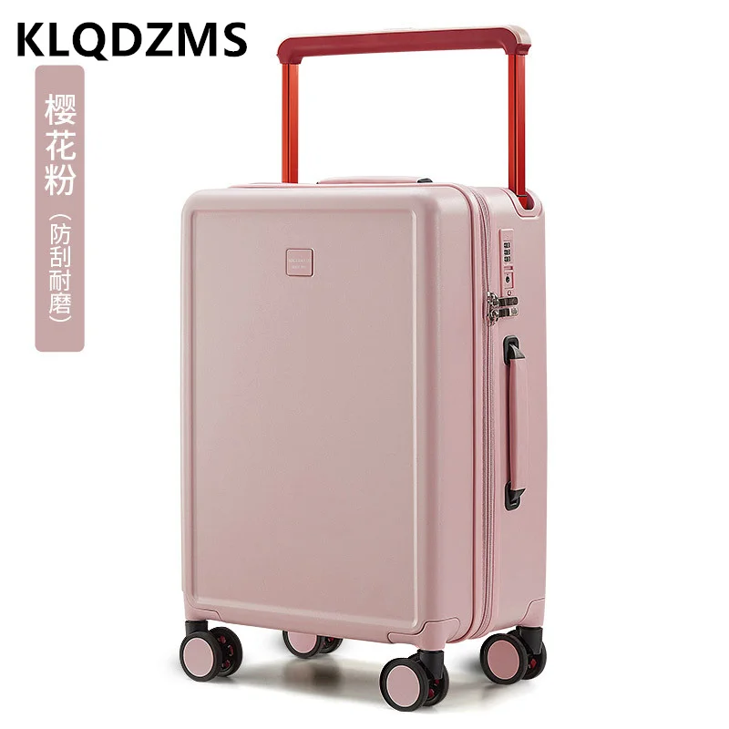 KLQDZMS 20 "24" Zoll Neue Unisex Aluminium Rahmen Trolley Stille Universal Rad Gepäck Internat Reise Koffer