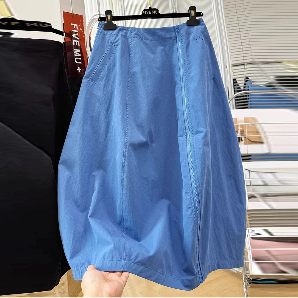 The design is unique, chic, beautiful, and good-looking. Women's summer dress, high-waisted bud skirt, medium and long skirt.