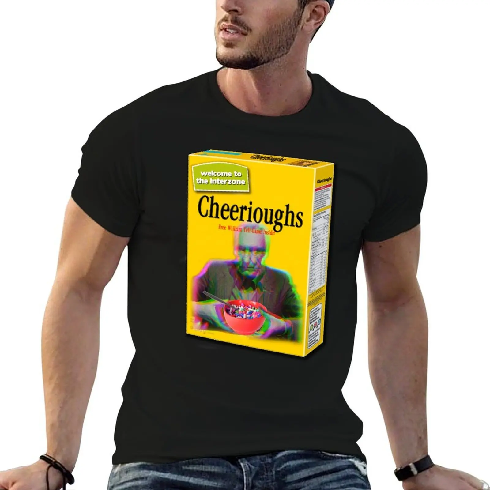 

Burroughs Cereal T-Shirt man t shirts cotton man t shirt cotton high quality man t shirts for men T-shirt