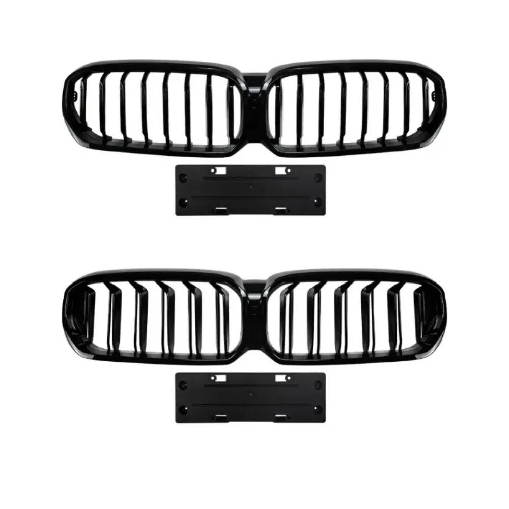Para BMW Serie 5 G30 G31 2021-2023, rejilla frontal individual de doble listón, parrilla de riñón, modificación transfronteriza AC