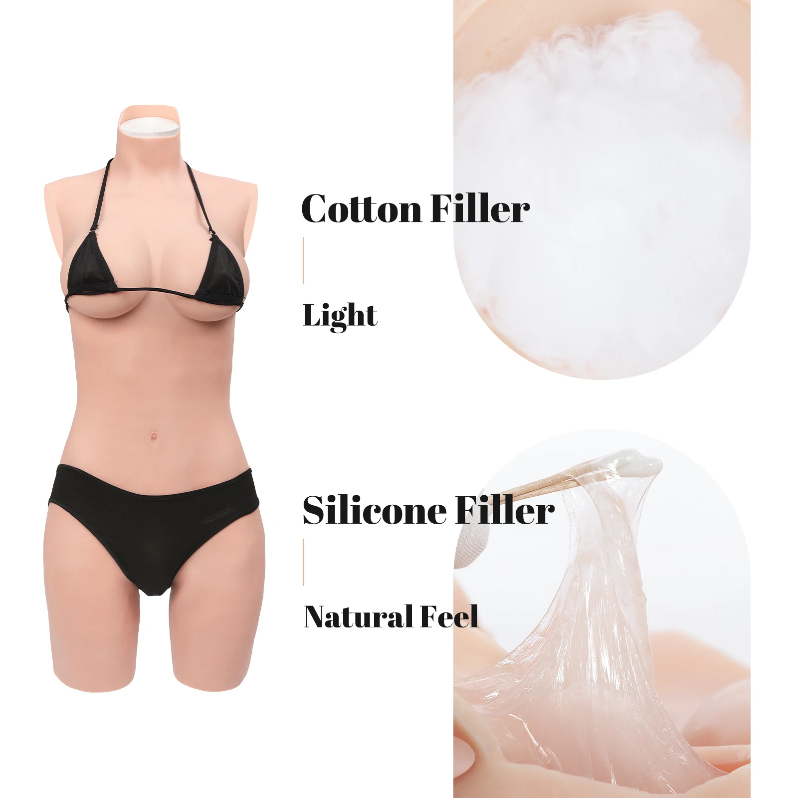 KUMIHO 2TH GEN L Size D Cup One Piece Sissy Fake Vagina Silicone Bodysuit Breast Forms Drag Queen Cosplay Bodysuit Crossdresser