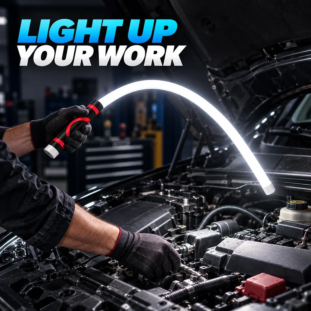 75cm Flexible LED Light  Strip Car Work Light Bar Silicone USB Rechargeable Outdoor Flashlight  for Auto Car Engine Maintenance