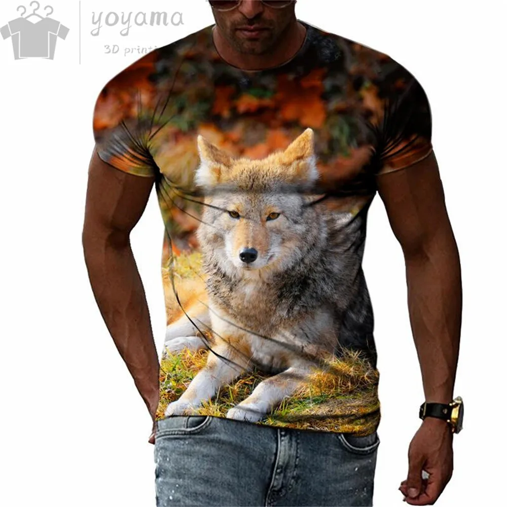 

Men's Summer T-Shirt Cute 3d Dog German Shepherd Pattern Men Summer T Shirts Unisex Fitness Short Sleeve Tops Oversized Tees