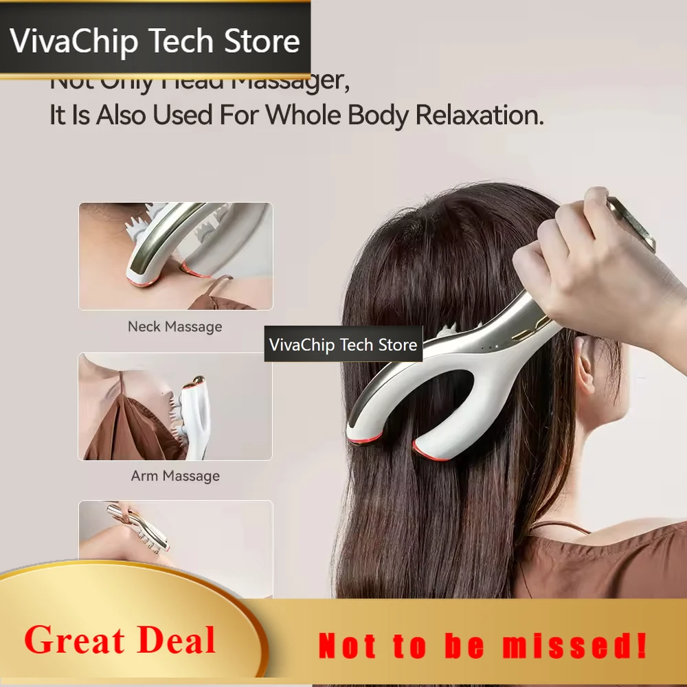 VivaCTHair Serum Dispenser Oil Applicator Trending Scalp Massage Comb Shampoo Brush Scalp Treatment Device For Hair Growth