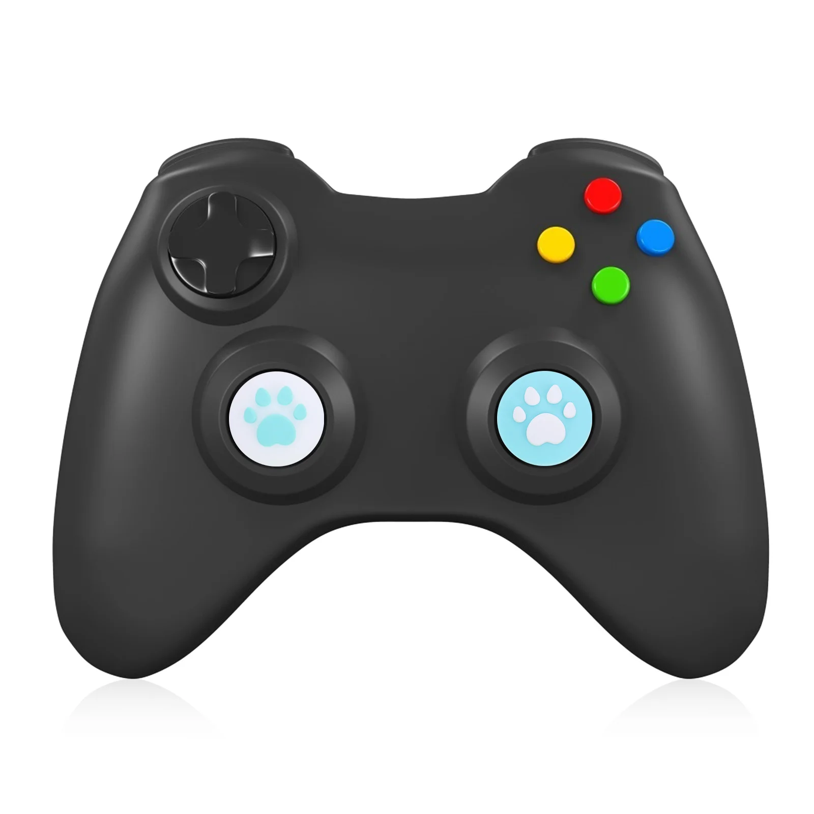 

4Pcs Cat Paw Shape Joystick Caps Soft Silicone Thumb Grip Anti-Slip Wear Resistant Game Controller Accessory for Enhanced Play