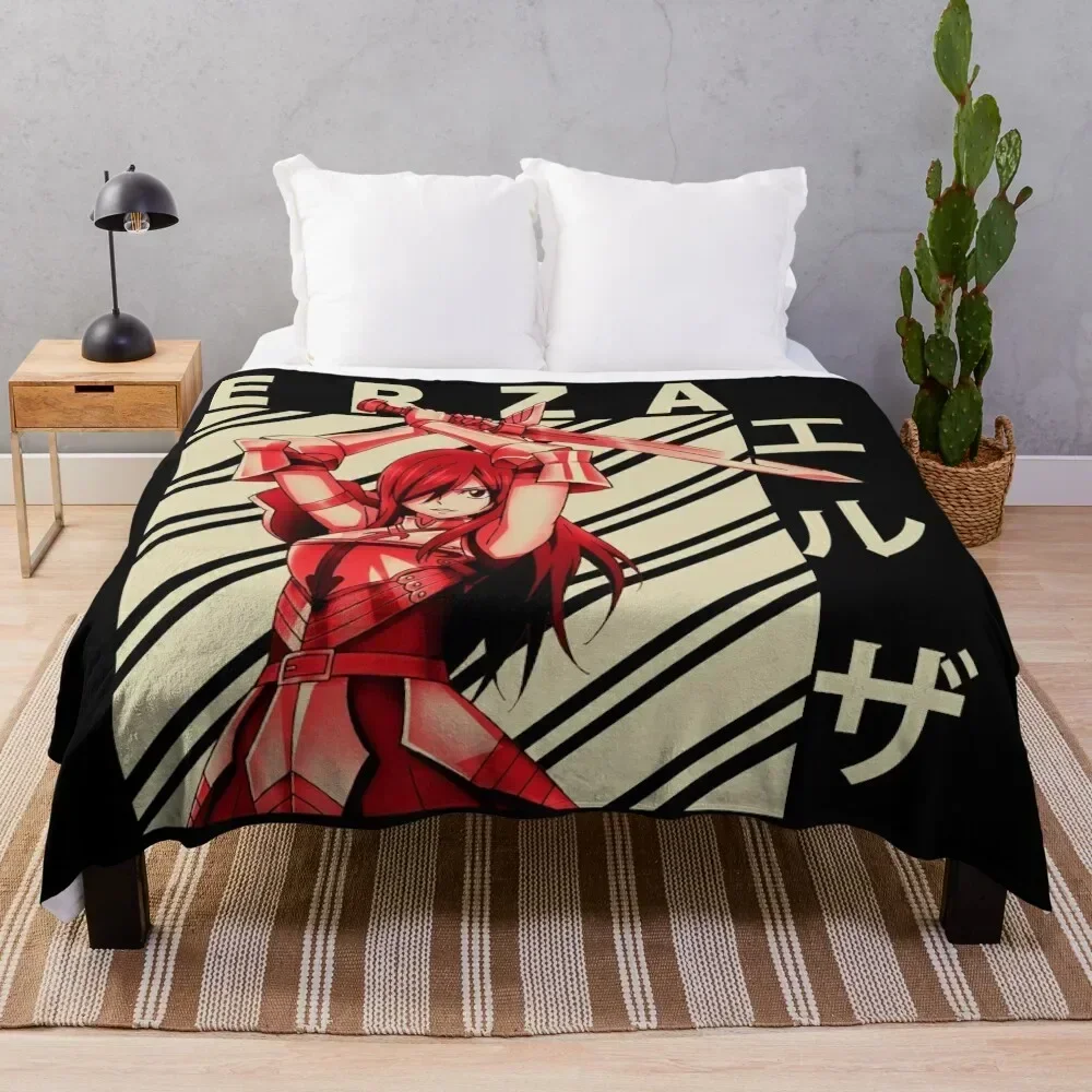 

Erza Scarlet - Vintage Art Throw Blanket Ultra Plush Cozy Blanket for Napping Sleeping