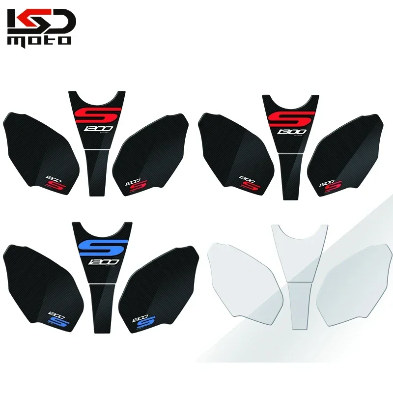 For  K1200S 2003-2009 K1300S 2009-2016 Motorcycle Tank Side Knee Grip Protector Pad Anti Slip Tank Decal Sticker