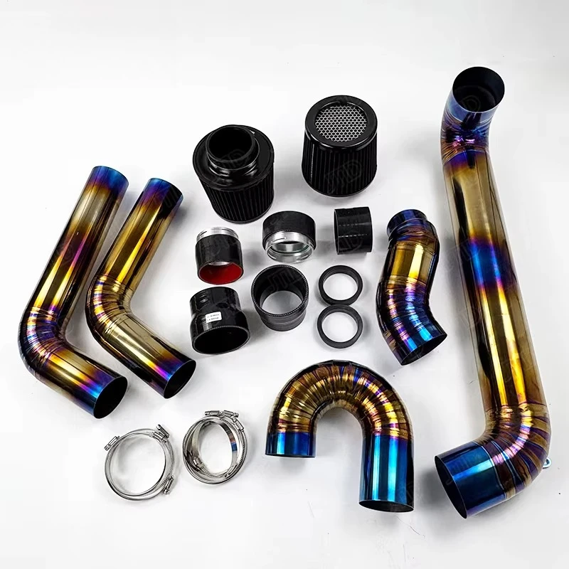 Titanium Alloy Burnt Gold Intake Pipe System for for S58 Engine G8X M3 M4 Intake Front Mount Pipes