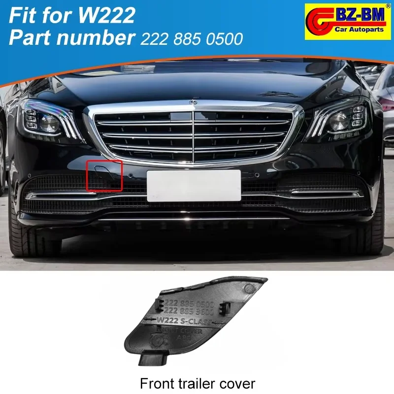 

Front Rear Bumper Tow Eye Hook Cover For Mercedes Benz W222 S Class Amg S350 S450 OEM 2228850500 2228858600 2228850123