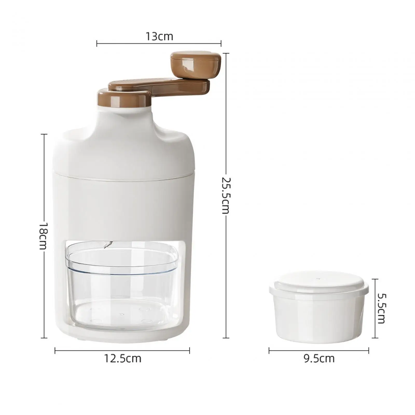 Machine à Cône de Neige Antidérapant, Broyeur Manuel à Distance, pour Cône de Neige, Glace Pilée, pour Restaurant, Bars, ix, Question Pratique