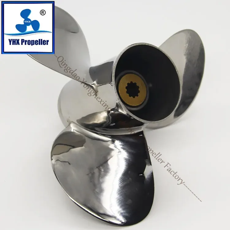 20-30 HP Stainless Steel Marine Propellers ForYAMAHA Outboard Engine 10 Tooth Spine