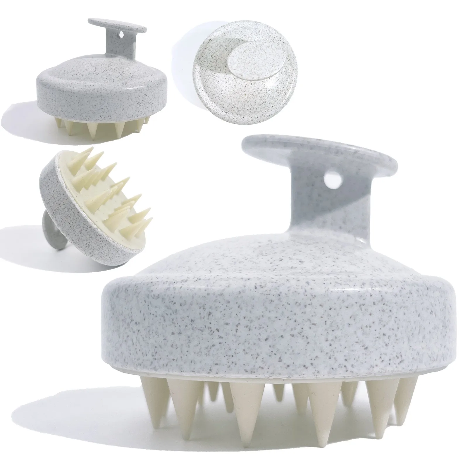 

Eco-Friendly Silicone Scalp Brush – Wheat Straw Hair Wash & Massage Tool