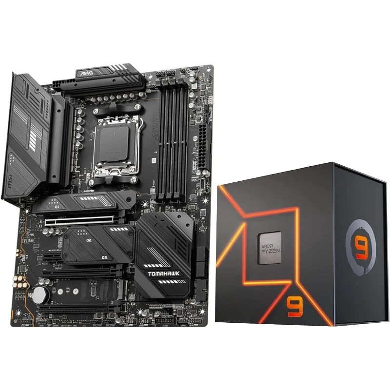 AMD Ryzen 9 7900X CPU Processor   (AM5, DDR5, PCIe 5.0, USB 3.2 Gen 2, Wi-Fi 6E, ATX), Sold by Micro Center