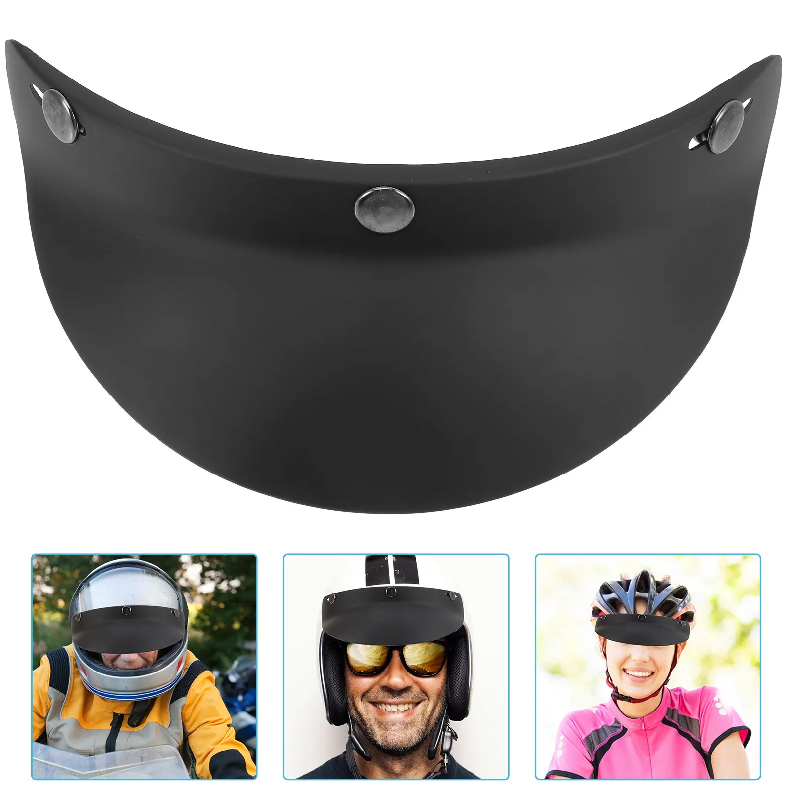 

Retro Visor Detachable Rain Sun Visor for Motorcycle Bicycle Mountaineering Outdoor Cycling Universal Fit Pc Material