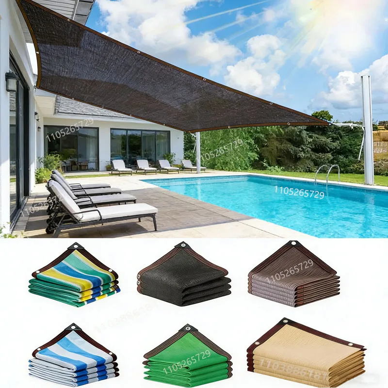 HDPE black sunshade net garden decoration plant sunshade net pavilion sunshade tent camping sun sail pergola sunshade tent