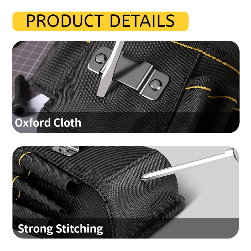 1pc Tool Belt Set, Includes Small Tool Pouch, Electrician And Carpenter Tool Pouch with Belt Clip, ool Belts, Tools Bag