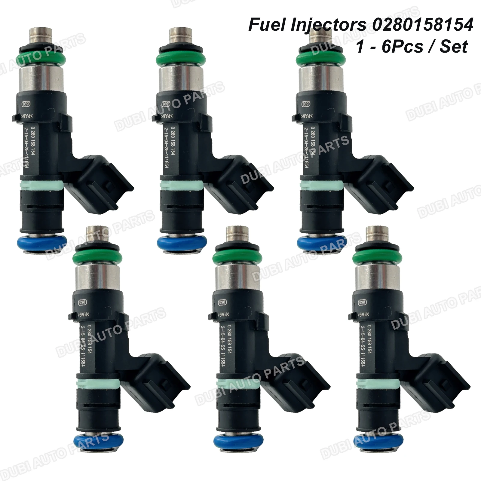 

1-6Pcs Fuel Injectors For CHEVROLET CAPTIVA SPORT 3.6 GMC ACADIA SATURN OUTLOOK VUE BUICK ENCLAVE 3.6L 2008- 0280158154 12608632