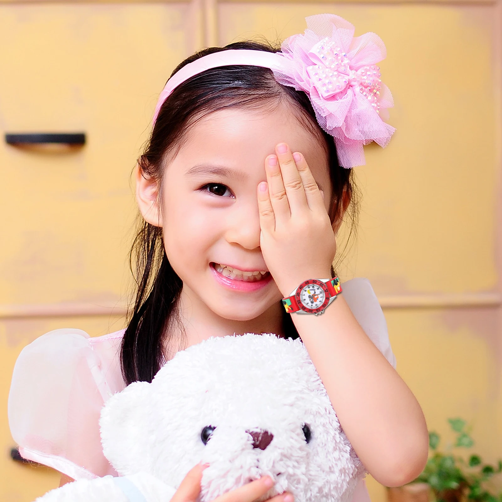 

Accurate Timekeeping Kids Watch Children Quartz Electronic Cartoon Wristwatch 3D Student Accessory