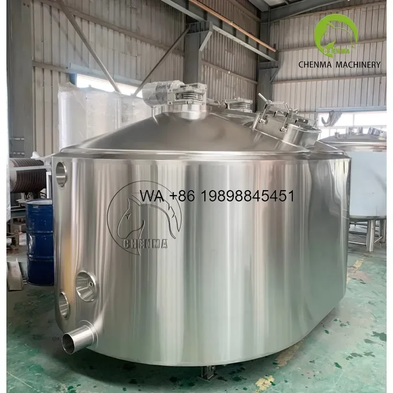 Wmwmnu Food Grade Stainless Steel Cheese Making Vat with Built-in Agitator for Milk Fermentation Curdling and Cheese