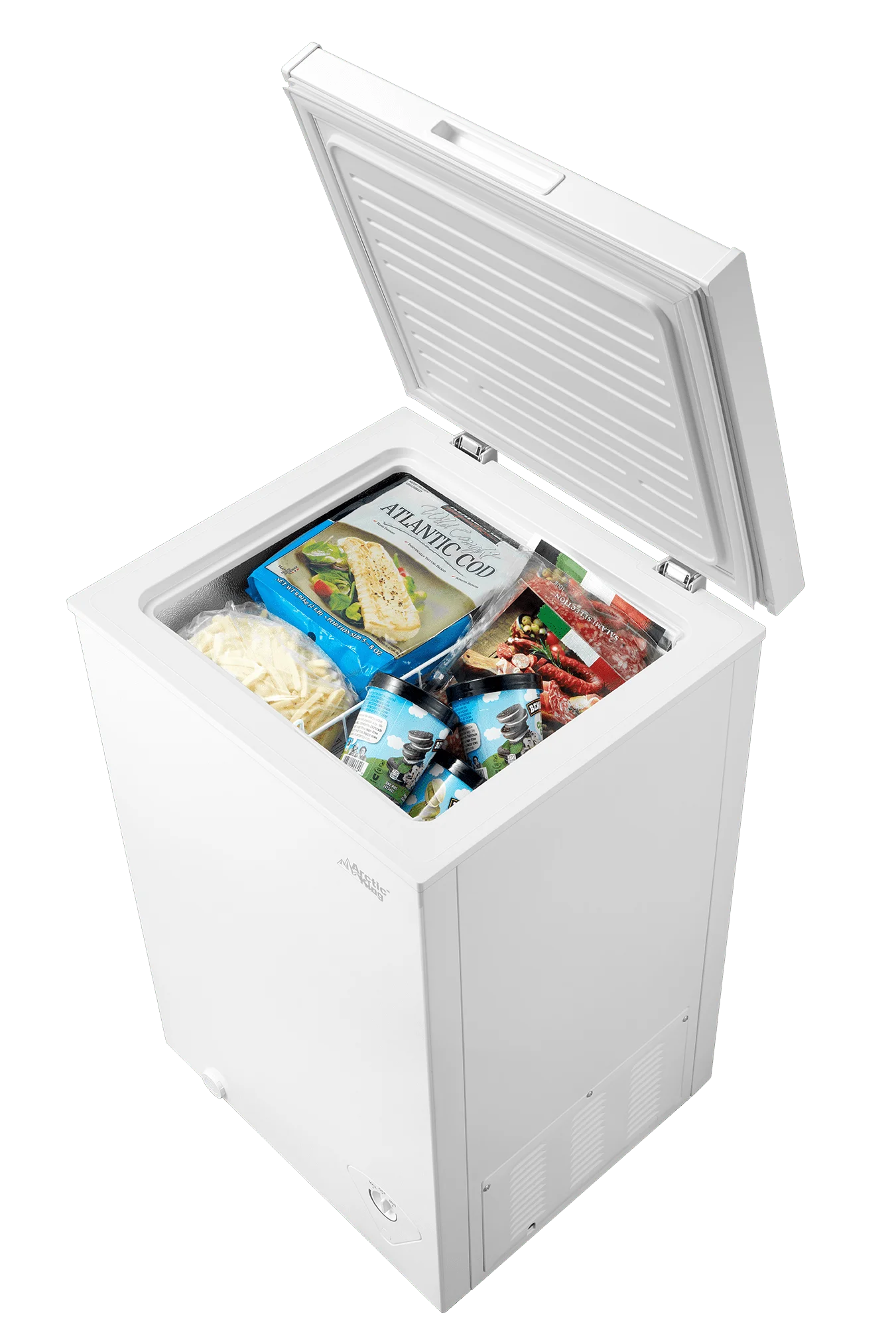 2024 baru 3.5 Cu ft lemari Freezer, putih,,