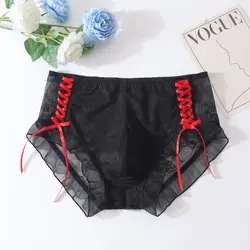Man's Bondage Sexy Design Lace Briefs Live Show Dance Costumes Private FKK Party Harajuku