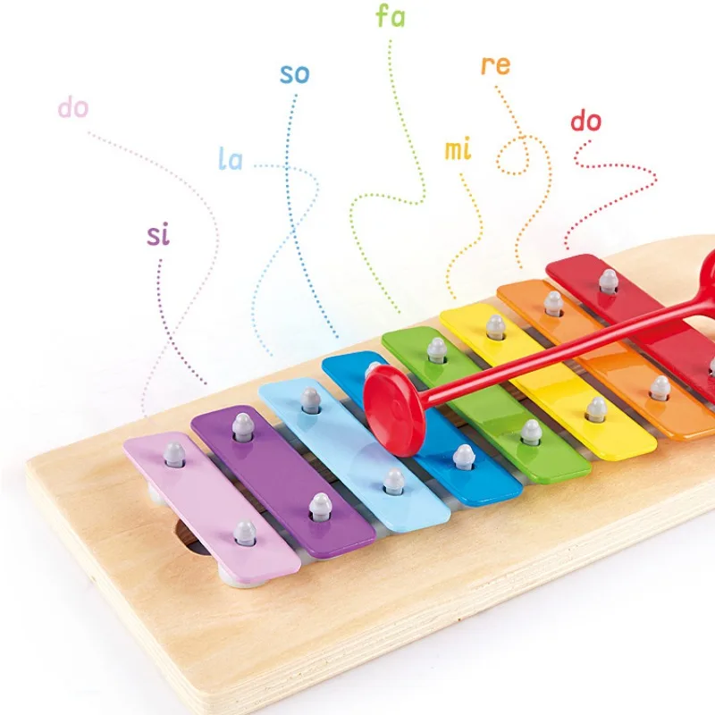 ชุดเครื่องดนตรีเคาะจังหวะ 2 in 1 รุ่น Early Melody Percussion Table ไซโลโฟนขนาดเล็ก ของเล่นเสริมพัฒนาการด้านประสาทสัมผัส ทำจากไม้ แบบมอนเตสซอรี่ ชุดไซโลโฟน ของเล่นเสริมพัฒนาการ