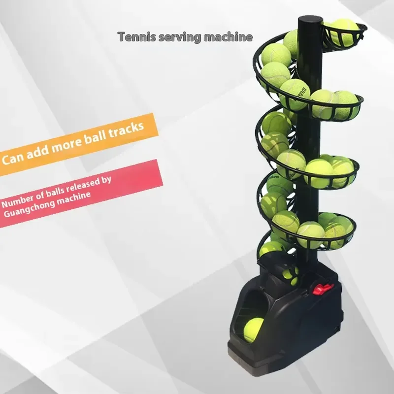 Automatic Tennis Ball Launcher Remote Control Training Aid ABS Material Portable Machine for Practice Court Equipment Remote