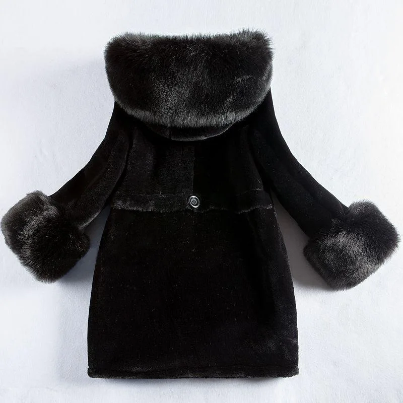 2024 New Korean Version Winter Imitation Fur Coat Women Medium and Long Fashion Plus Coat Women Coat Fur Wholesale City