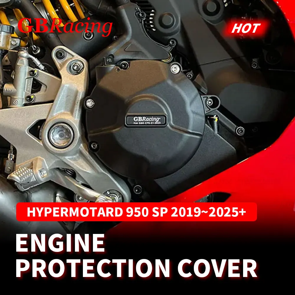 

GB Racing Engine Cover Set For DUCATI Hypermotard 950 SP 2019-2026 Alternator Clutch Pump Protect Cover Accessories