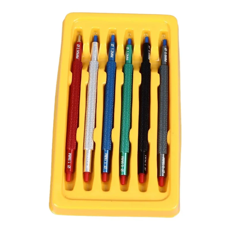 Watch repair tool 6 pcs with needle pen 6pc watch movement, watch hand needle device, hour hand, minute hand, second hand pen
