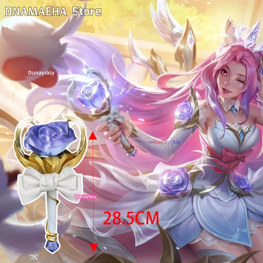 

Game LOL Seraphine Seraphine Cosplay Microphone Prop Handmade PVC Material Perfect Copy 28.5CM Seraphine Role-playing Prop