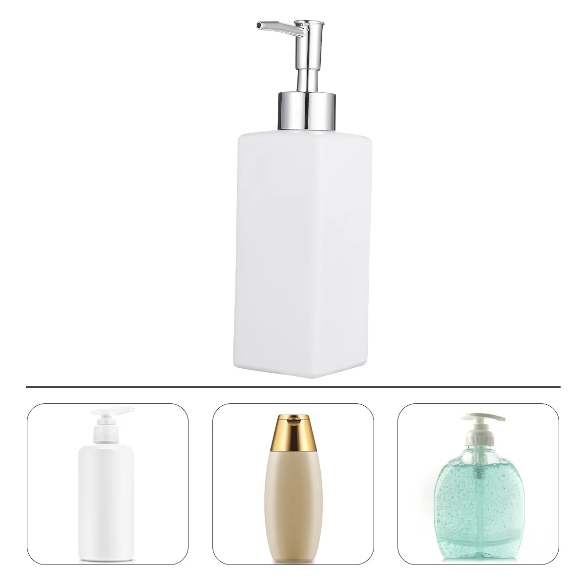 1Pcs 350ml Refillable Lotion Bottle Premium Material Simple Operation Aesthetic Design Suitable Home Hotel Travel Storage