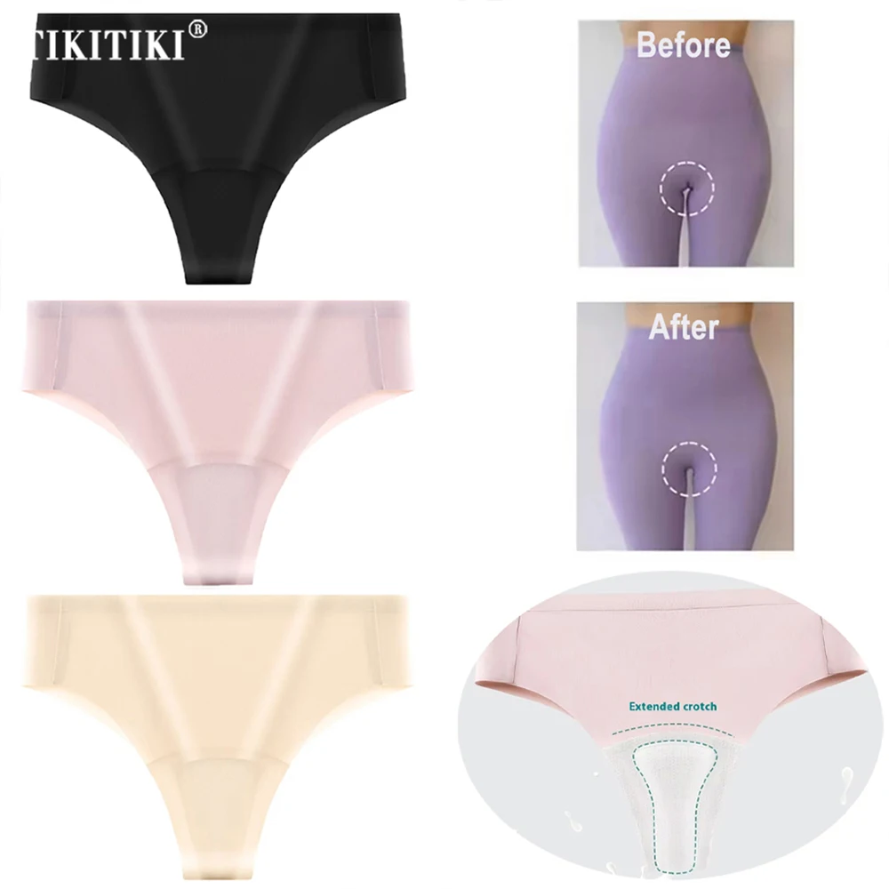 1/3Pcs Lot Camel Toe Concealer Underpants Invisible Cameltoe Prevention Underwear Seamless Thongs No Show Underpants For Women