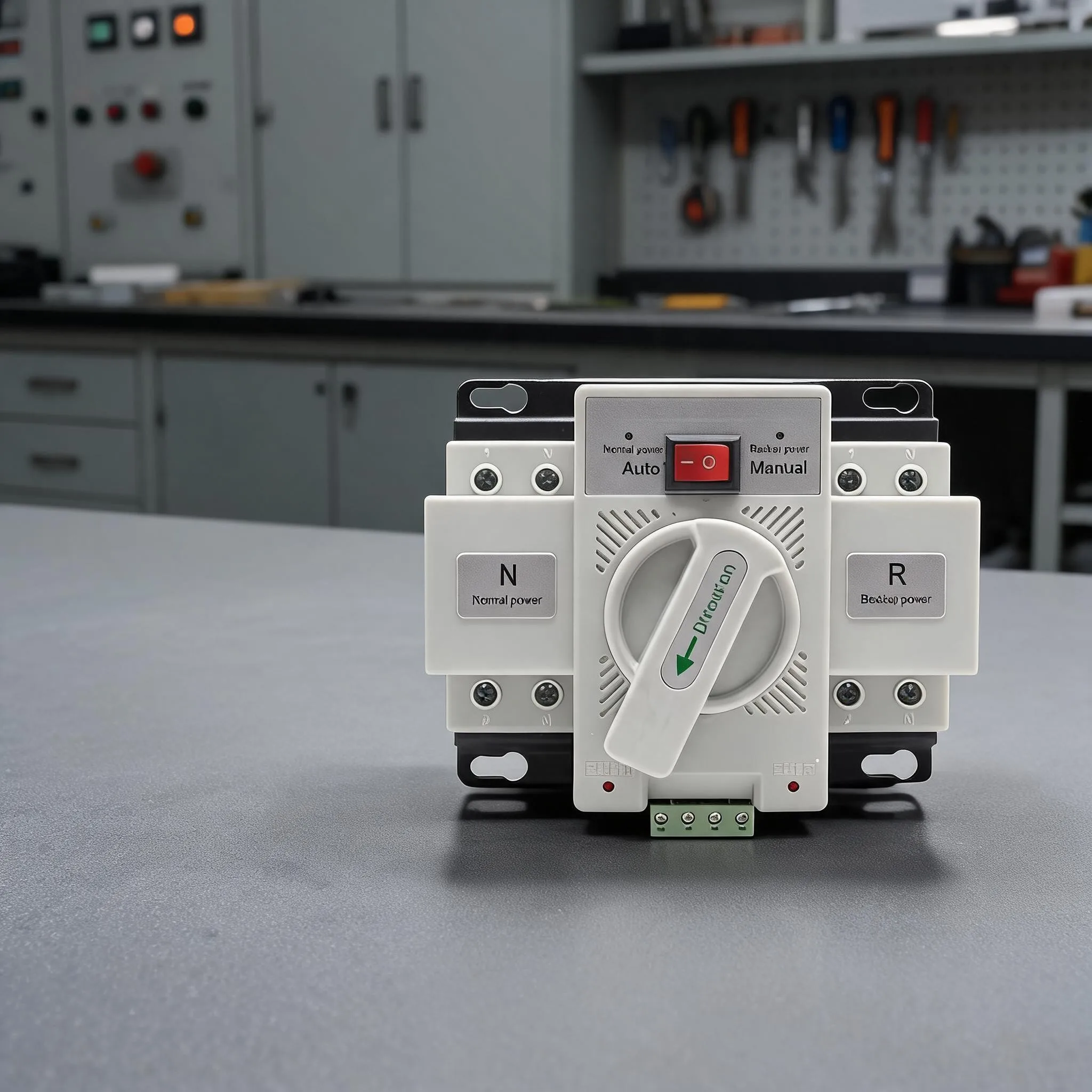 Dual Power Automatic Transfer Switch 2P 63A 220V for For mini Circuit Breaker Use Compact Design Rated 50V to 440V Voltage Range