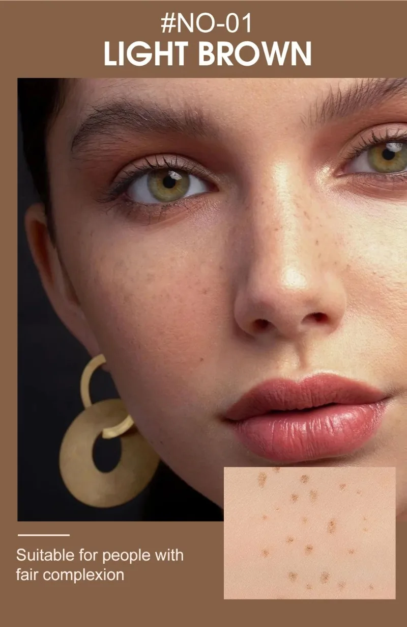 1PC Gesicht Gefälschte Sommersprossen Stift Natürliche Wasserdichte Lebensechte Gefälschte Sommersprossen Stift für Langlebig Look Dot Spot Stift Makep werkzeug Kosmetik – Detail 3