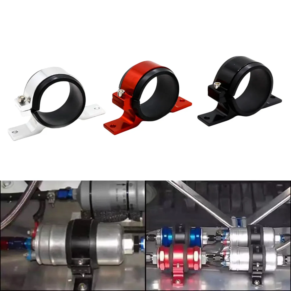 Car Modification 60mm Fuel Pump Mounting Bracket And Quick-Install Filter Clamp Oil Pump Fixing Holder Fit For 2.20-2.58 Inches 