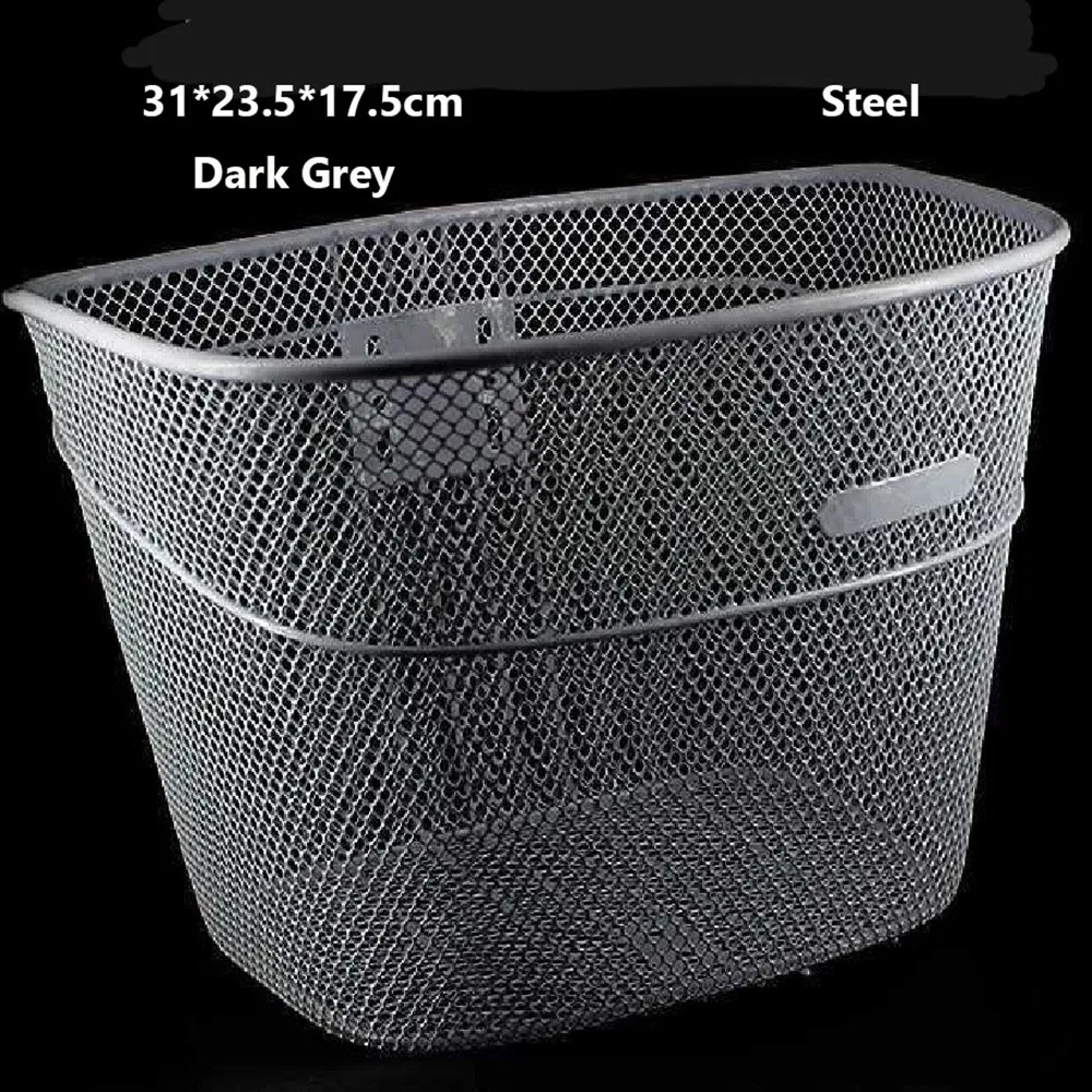 

Высококачественная пластиковая и стальная корзина для электрического велосипеда, D-образная форма, 10 стилей, пластиковая и стальная корзина, передний держатель для скутера, аксессуары для велоспорта