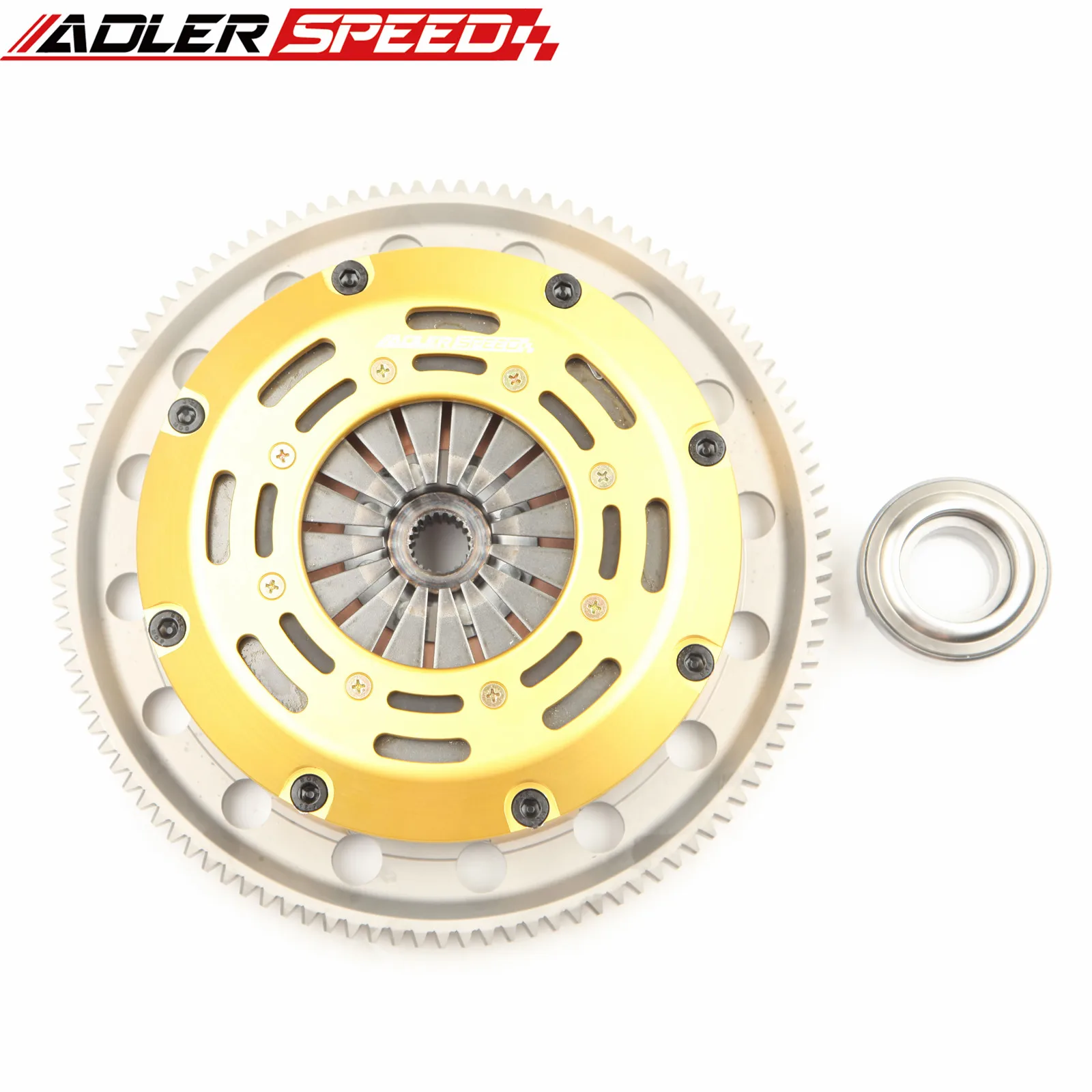 ADLERSPEED Race Clutch Twin Disc Kit For 89-91 Honda Civic CRX 1.5L 1.6L D15 D16