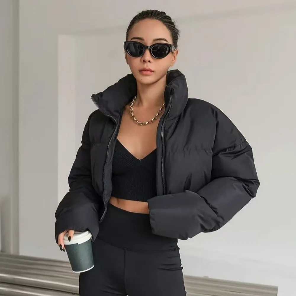 

Модное и темпераментное хлопковое пальто для женщин с короткими сращиваниями ​ ​ Хлопковое пальто Модное простое и универсальное осенне-зимнее пальто